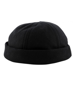 Schwarze Flat Cap Harlem schwarz